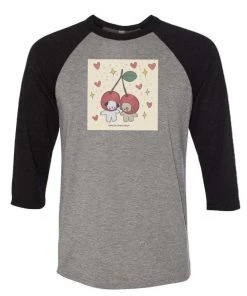 Elle Clover Unisex | I Love Cherry Much | 3/4 Sleeve Raglan
