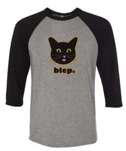 Cats With Their Tongues Out Unisex | Blep | 3/4 Sleeve Raglan 3/4 Sleeve Raglans