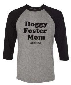Barks Of Love Unisex | Doggy Foster Mom | 3/4 Sleeve Raglan 3/4 Sleeve Raglans