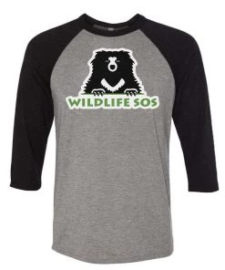 WLSOS Unisex | Bear Logo | 3/4 Sleeve Raglan