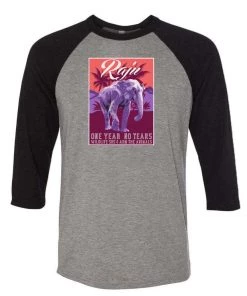 WLSOS 3/4 Sleeve Raglans Unisex | Raju Travel Poster | 3/4 Sleeve Raglan