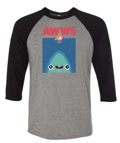 Dino Mike Unisex | Awws | 3/4 Sleeve Raglan 3/4 Sleeve Raglans