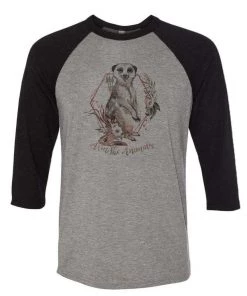 Arm The Animals Unisex | Ridgeline Meerkat | 3/4 Sleeve Raglan 3/4 Sleeve Raglans