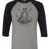 Arm The Animals Unisex | Ridgeline Snow Leopard | 3/4 Sleeve Raglan
