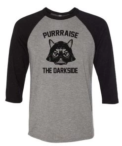 Arm The Animals Unisex | Purraise The Darkside | 3/4 Sleeve Raglan 3/4 Sleeve Raglans