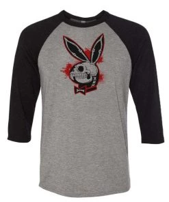 Arm The Animals 3/4 Sleeve Raglans Unisex | Bad To The Bone Bunny | 3/4 Sleeve Raglan