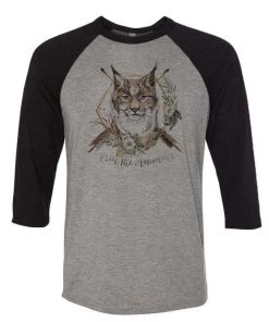 Arm The Animals Unisex | Ridgeline Lynx | 3/4 Sleeve Raglan 3/4 Sleeve Raglans