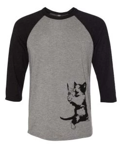 Arm The Animals Unisex | Cat The Ripper | 3/4 Sleeve Raglan 3/4 Sleeve Raglans