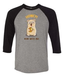 Ana Villanueva Unisex | Honey Bear | 3/4 Sleeve Raglan