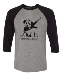 Arm The Animals Unisex | G.I. Doge | 3/4 Sleeve Raglan