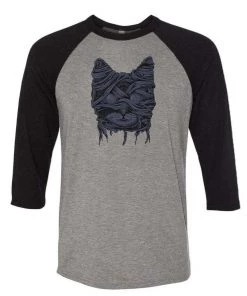 Arm The Animals Unisex | Zombie Mummy Cat | 3/4 Sleeve Raglan 3/4 Sleeve Raglans