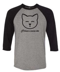Arm The Animals Unisex | Meow-Tini | 3/4 Sleeve Raglan