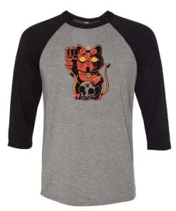 Pepe Rodriquez 3/4 Sleeve Raglans Unisex | Lucky Hell Cat | 3/4 Sleeve Raglan