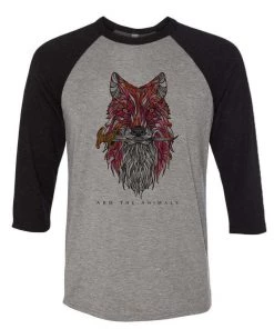 Arm The Animals 3/4 Sleeve Raglans Unisex | Dagger Fox | 3/4 Sleeve Raglan