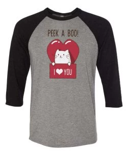 Ana Villanueva Unisex | Kitty Kissing Booth | 3/4 Sleeve Raglan 3/4 Sleeve Raglans