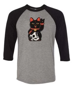 Pepe Rodriquez 3/4 Sleeve Raglans Unisex | Unlucky Black Cat | 3/4 Sleeve Raglan
