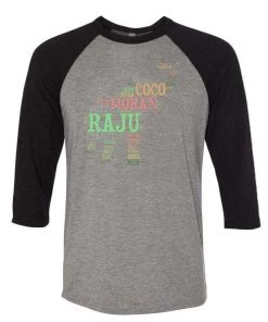 Unisex | WLSOS Word Cloud | 3/4 Sleeve Raglan 3/4 Sleeve Raglans