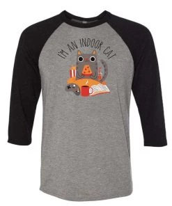 Dino Mike Unisex | Indoor Cat | 3/4 Sleeve Raglan 3/4 Sleeve Raglans