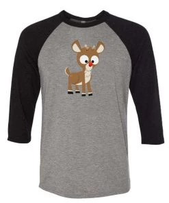 Ana Villanueva Unisex | Magical Reindeer | 3/4 Sleeve Raglan 3/4 Sleeve Raglans