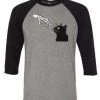 Dino Mike 3/4 Sleeve Raglans Unisex | Spooky Boop | 3/4 Sleeve Raglan