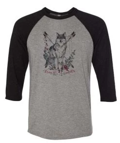 Arm The Animals Unisex | Ridgeline Wolf | 3/4 Sleeve Raglan