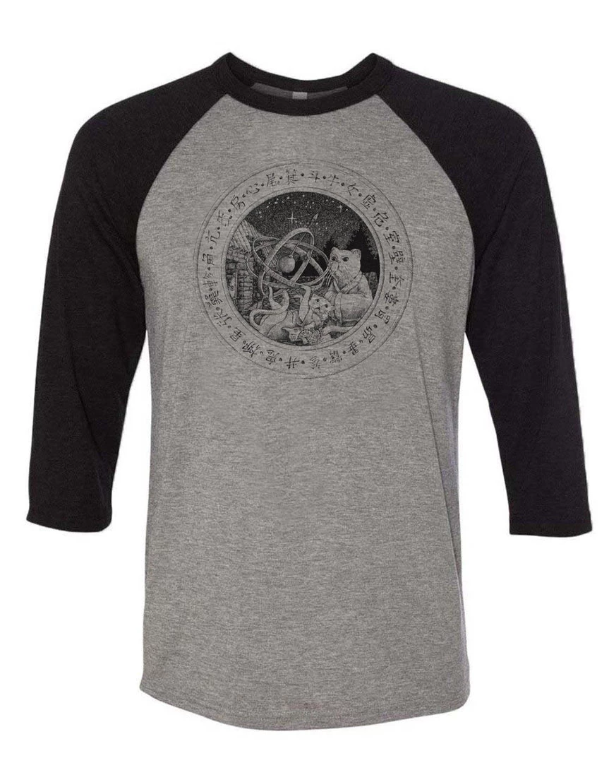 Gianluca 3/4 Sleeve Raglans Unisex | The Classical Chine Astronomer | 3/4 Sleeve Raglan