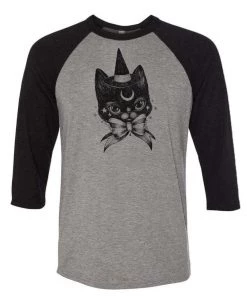 Lolle Unisex | Wizard Cat | 3/4 Sleeve Raglan