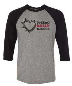 Fresno Bully Rescue Unisex | Fresno Bully Logo | 3/4 Sleeve Raglan 3/4 Sleeve Raglans