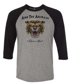 Arm The Animals Unisex | Tattoo Tiger | 3/4 Sleeve Raglan