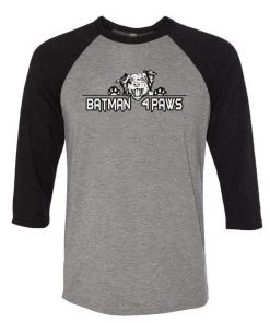 Batman4Paws Unisex | Batman Logo | 3/4 Sleeve Raglan 3/4 Sleeve Raglans