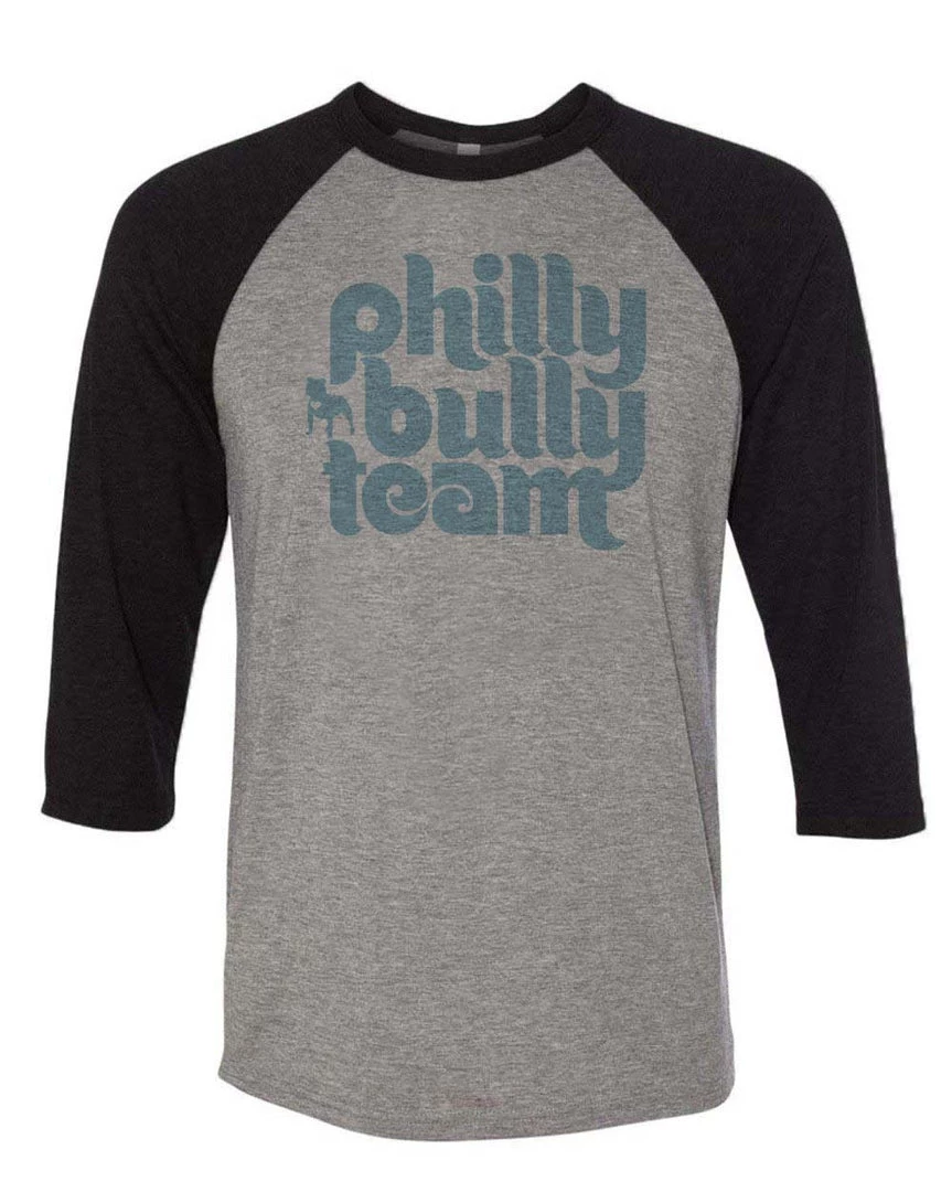 Philly Bully Team Unisex | Groovy Logo | 3/4 Sleeve Raglan