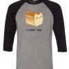 Ana Villanueva Unisex | Loaf Cat | 3/4 Sleeve Raglan 3/4 Sleeve Raglans