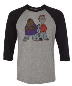 Pizza Cat Unisex | Krossed Out | 3/4 Sleeve Raglan 3/4 Sleeve Raglans