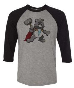 Arm The Animals Unisex | Bear Of Thunder | 3/4 Sleeve Raglan 3/4 Sleeve Raglans