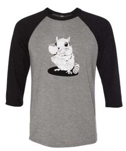 Van Gogh The Chipmunk Unisex | Mouth Full | 3/4 Sleeve Raglan