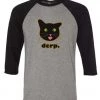 Cats With Their Tongues Out Unisex | Derp | 3/4 Sleeve Raglan