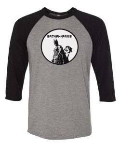 Batman4Paws Unisex | Batman Circle Logo | 3/4 Sleeve Raglan 3/4 Sleeve Raglans