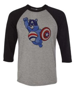 Arm The Animals 3/4 Sleeve Raglans Unisex | Captain Cub | 3/4 Sleeve Raglan