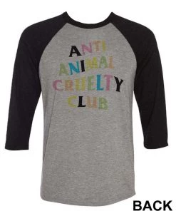 Arm The Animals Unisex | Rainbow Anti Animal Cruelty Club | 3/4 Sleeve Raglan 3/4 Sleeve Raglans