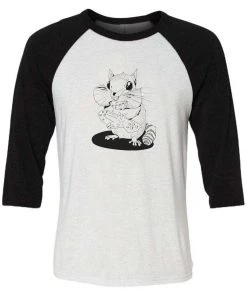 Van Gogh The Chipmunk Unisex | Mouth Full | 3/4 Sleeve Raglan