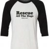 Barks Of Love 3/4 Sleeve Raglans Unisex | Rescue All The Dogs | 3/4 Sleeve Raglan