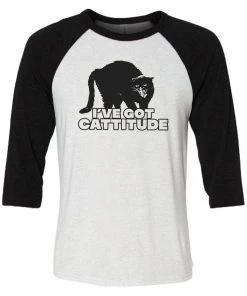 Arm The Animals Unisex | Cat-titude | 3/4 Sleeve Raglan