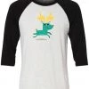 Dino Mike 3/4 Sleeve Raglans Unisex | Rude Dolph | 3/4 Sleeve Raglan