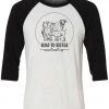 Road To Refuge Animal Sanctuary Unisex | One Big Happy Family | 3/4 Sleeve Raglan 3/4 Sleeve Raglans