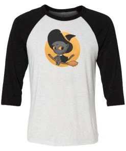 Pepe Rodriquez 3/4 Sleeve Raglans Unisex | Witch Cat | 3/4 Sleeve Raglan
