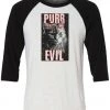 Arm The Animals 3/4 Sleeve Raglans Unisex | Purr Evil | 3/4 Sleeve Raglan