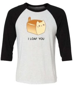 Ana Villanueva Unisex | Loaf Cat | 3/4 Sleeve Raglan 3/4 Sleeve Raglans