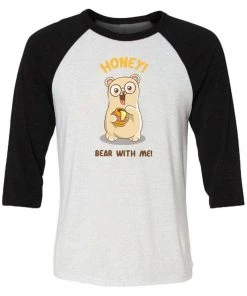 Ana Villanueva Unisex | Honey Bear | 3/4 Sleeve Raglan