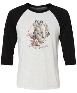 Arm The Animals Unisex | Ridgeline Meerkat | 3/4 Sleeve Raglan 3/4 Sleeve Raglans