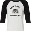 Cats With Their Tongues Out Unisex | Sun’s Out, Tongue’s Out | 3/4 Sleeve Raglan 3/4 Sleeve Raglans
